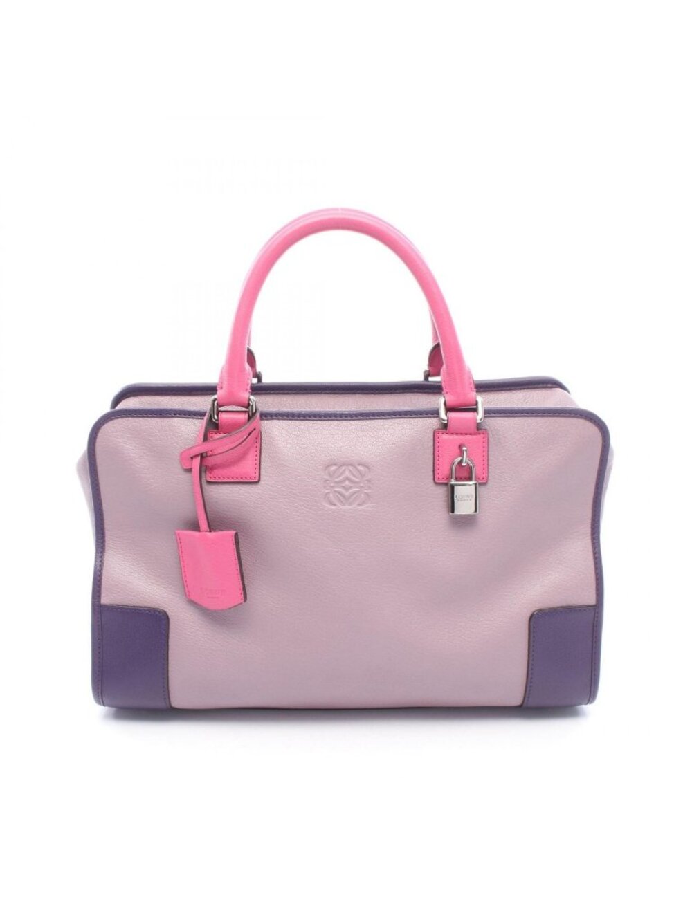 Loewe Handbag Amazona 36 Pink Purple Leather